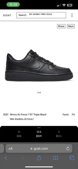 Black Air Force 1s