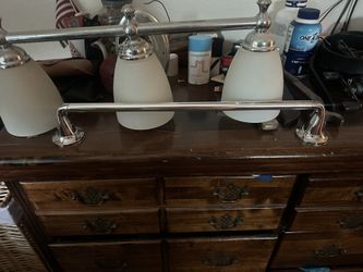 Vanity Light X2 And Bathroom Hardware