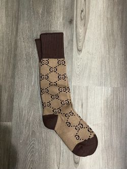 GG Socks Tan Brown New