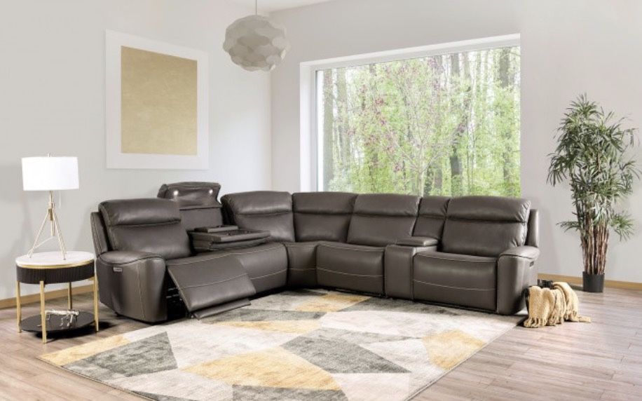 Power Reclining Sectional Finance Available