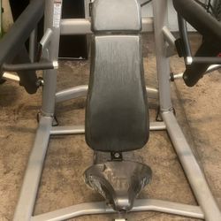 Life Fitness Plate Loaded Shoulder Press Machine. Commercial Gym Equipment.