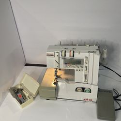 Elna lock PRO 5 DC Serger Sewing Machine Pre Owned tested and works  