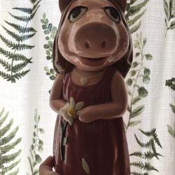 Vintage Miss Piggy Statue About 14“