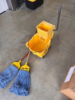 Commercial Bucket and Two Mops