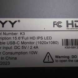 KYY K3 portable USB-C monitor. Read Before You Msg