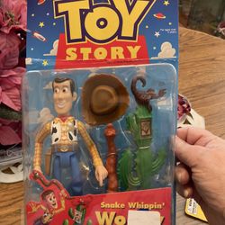 1998 Disney/Pixar Toy  Story Snake Whipping Woody Sealed Package Collectible 