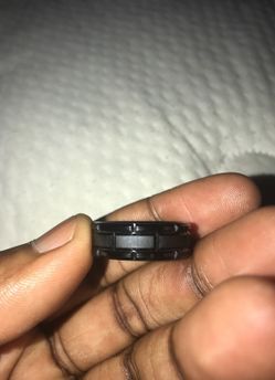 Black Tungsten Men's Wedding Band