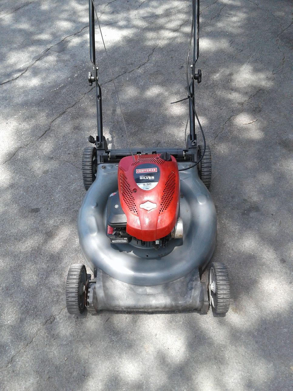 Craftsman Sliver 5.50e series 21in 158cc push mower - $60