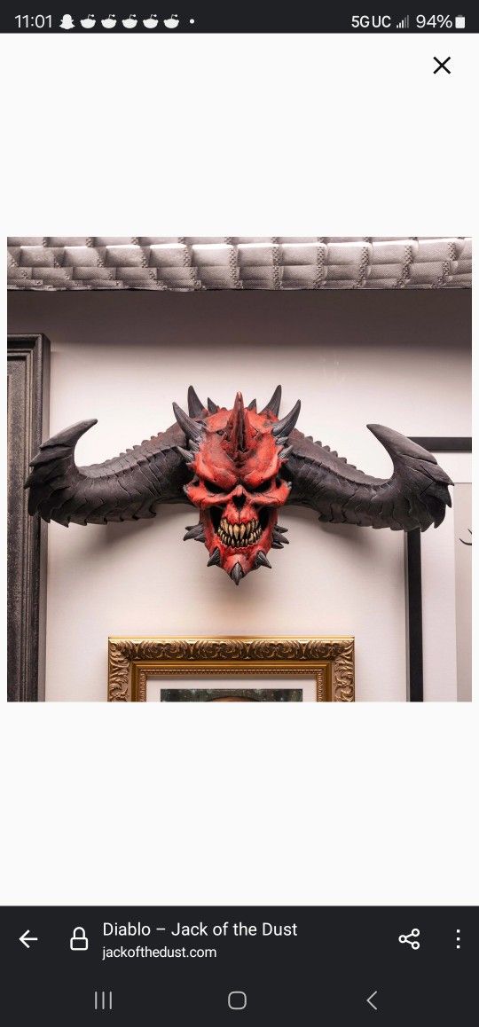 Diablo 2 Resurrected Skull - Jack Of The Dust - New - Sold Out