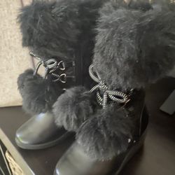 Toddler girl black boots