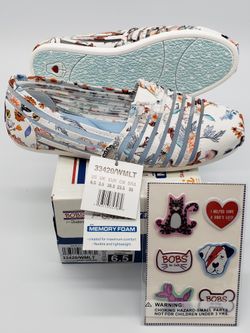 33420-WMLT Bobs Women's From Skechers Daisy Darling Mesh Flats BNWT BOX Size 9.5