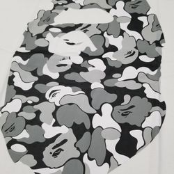 BAPE Black/White Camo Ape Head Tshirt