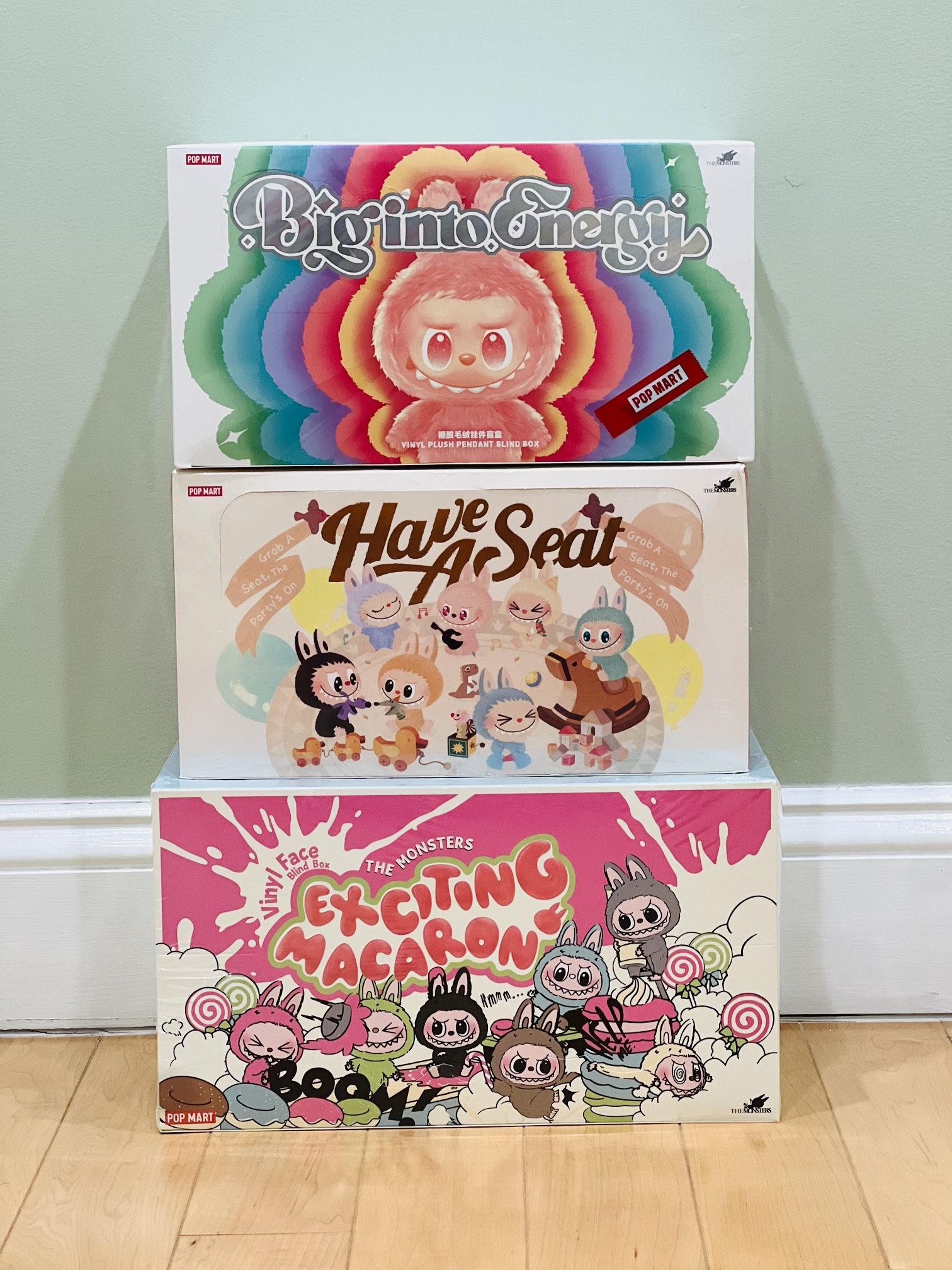 Labubu - Big Into Energy & Exciting Macaron & Have a Seat Full Cases Sealed 