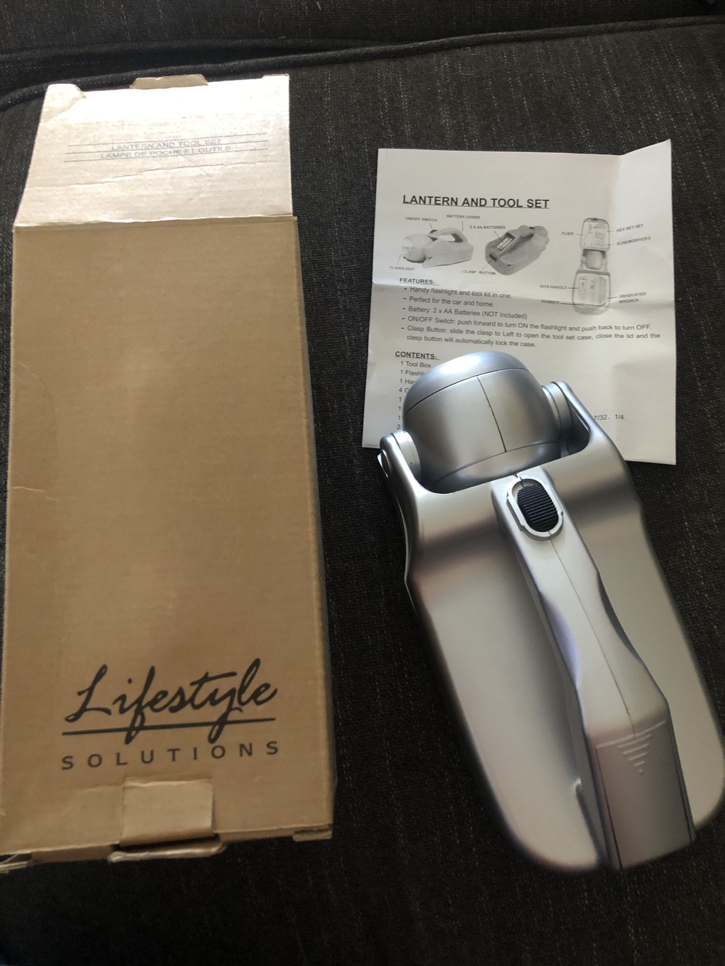 Lifestyle solutions lantern and to set- new in box