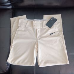 Boy's Size M Nike Vapor Select Baseball Pants Cream BQ6425-120