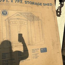 New 7 By 7 Suncast Vista Shed In Box Never Opened 