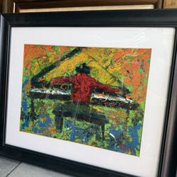 Colorful Jazz Art Set - Piano & Sax"
