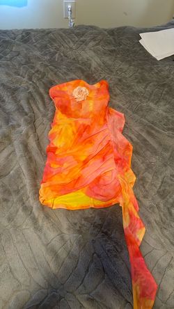 Strapless Mini Dress with Floral Detail