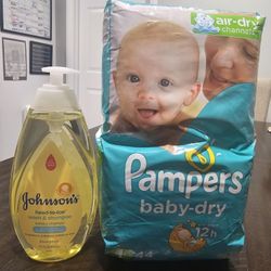 Pampers Diapers Size 1 And Baby Wash