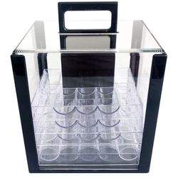 High End Deluxe Acrylic Poker Chip Case