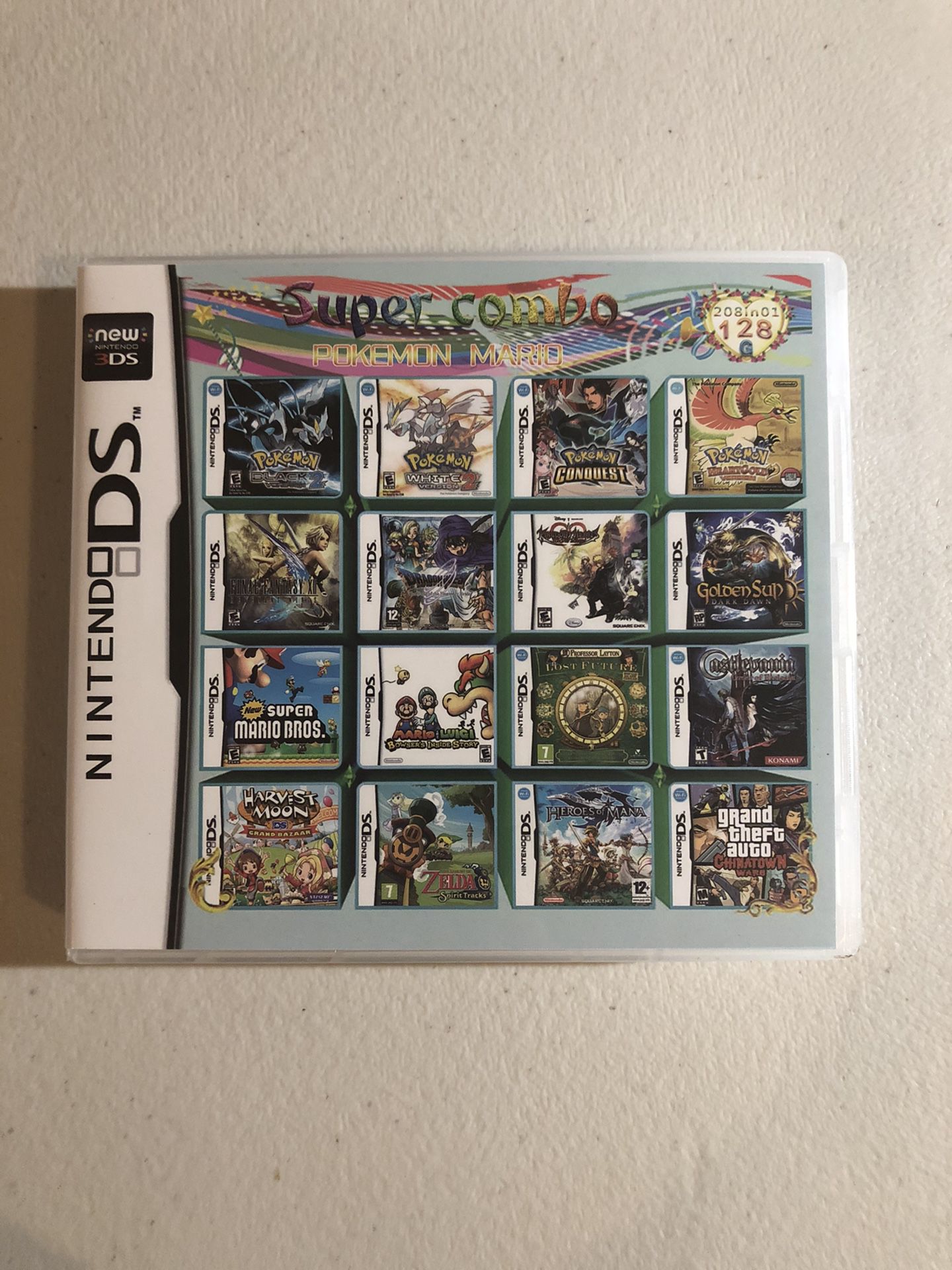 128 in 1 Nintendo DS MultiCart Pokemon+
