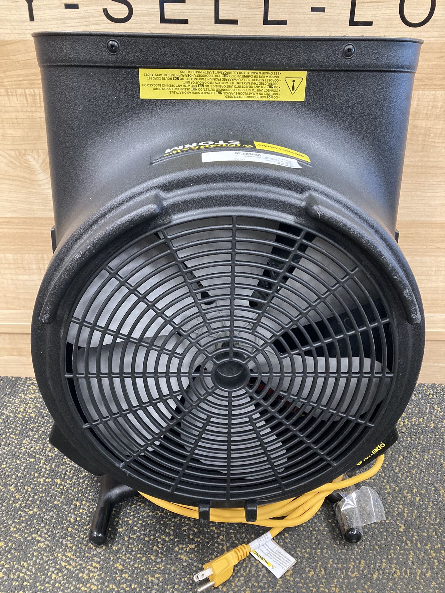 TORNADO 98778 - Windshear Storm Compact Blower/Dryer. 120V, 3400 cfm - Black