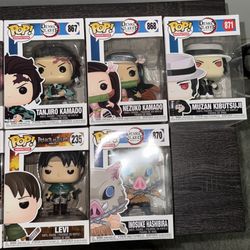 Funko Pops(All Or seperate) My Hero Academia, Dragon Ball Z , Demon Slayer