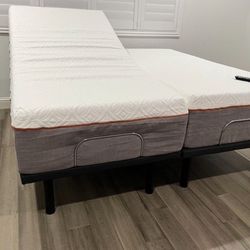 Brand New California King Bed Split California King Size Bed Sleep Science Copper Firm Adjustable Bed ! Firm Mattress King Bed Cali King Bed Delivery 
