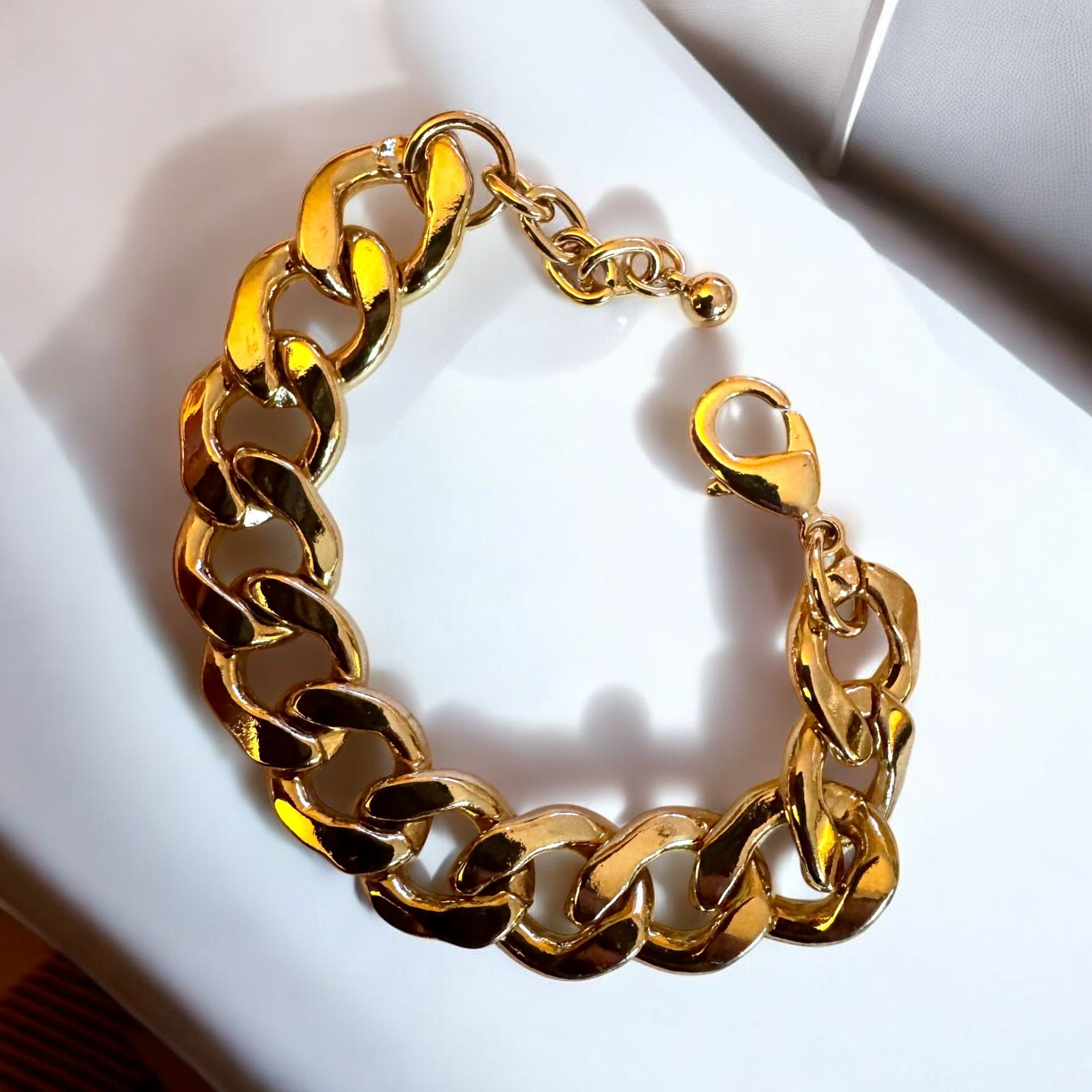 Gold Plated Bracelet 5.5" approx NWOT