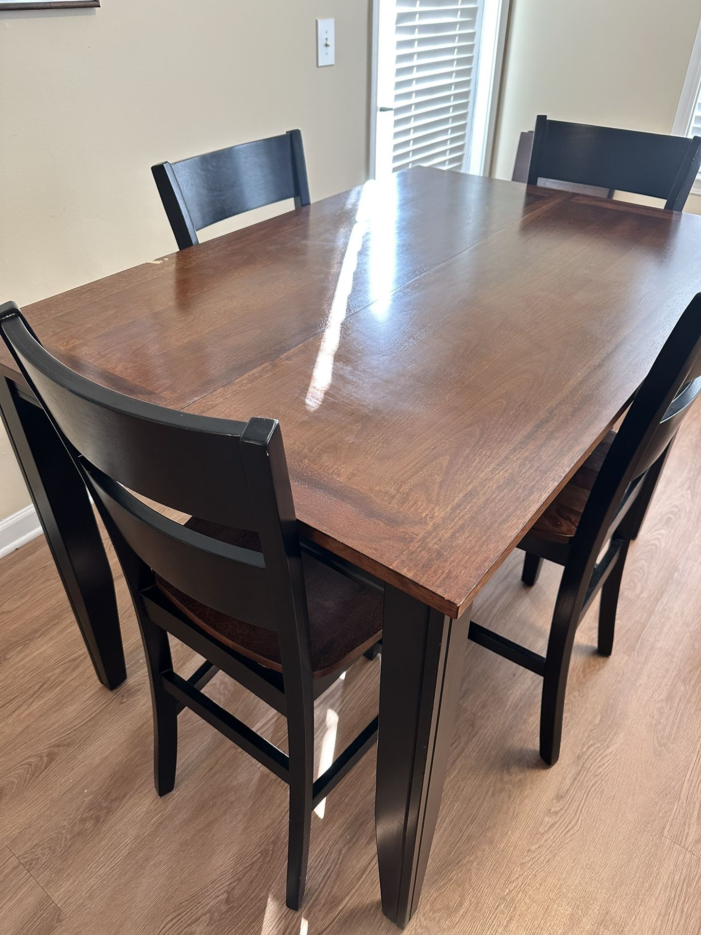 FREE! Cherry Wood/Black Dinning Room Table