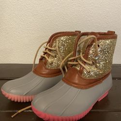 Pink Plush Kids Boots