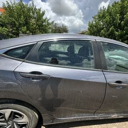 2016-2021 HONDA CIVIC SEDAN REAR PASSENGER DOOR RIGHT SIDE 