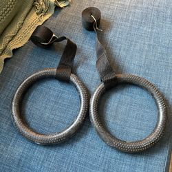 Rubber Gymnastics Rings With Straps