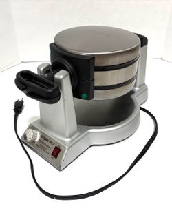 Waring Pro WMK600 Professional Double Belgian Waffle Maker - Tested & Working