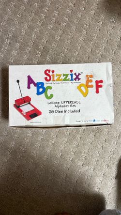 Sizzix ABC Lollipop Uppercase Alphabet Set 26 Dies Included