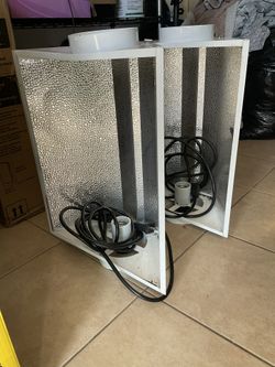 Two 1000watt HPS MH Switchable And Dimmable Ballast With Hood And Spare Bulbs