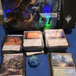 MTG Final Fantasy Collection - Near Complete Base Set In Gift Bundle Box + Die 