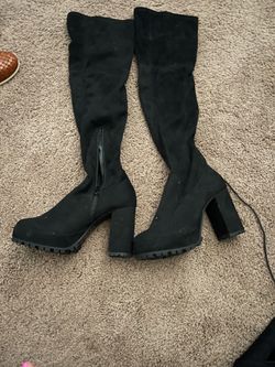 High knee boots
