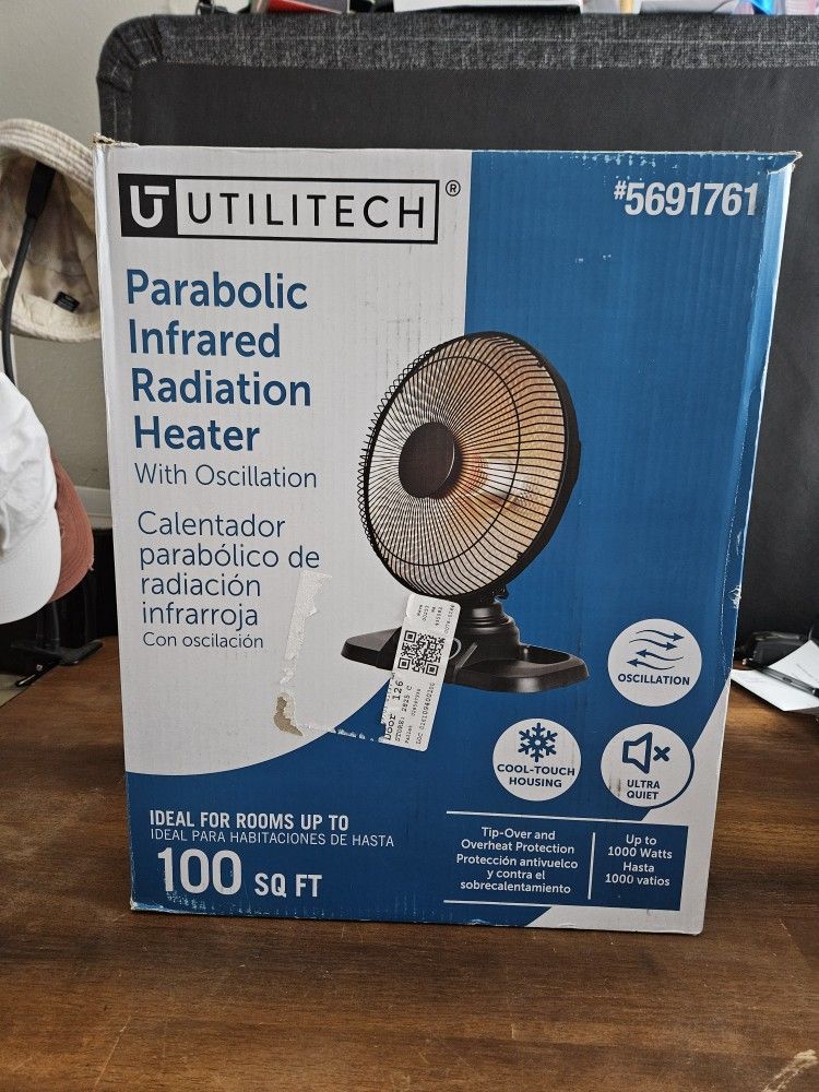 Parabolic Infrared Radiation Heater