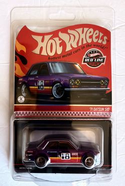 NEW Hot Wheels Red Line Club (RLC) 1971 Datsun 510 1:64 Purple Diecast Car