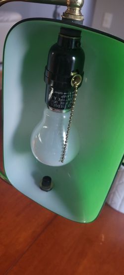 Green Banker's Desk Lamp