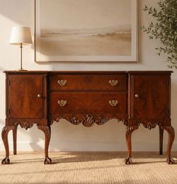 Gorgeous classic vintage Berkey & Gay credenza cabinet drawer shelf entryway table side table buffet dresser console
