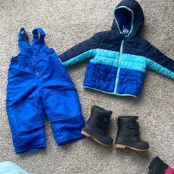 Snow Suit, Jacket, Boots For Baby Boy