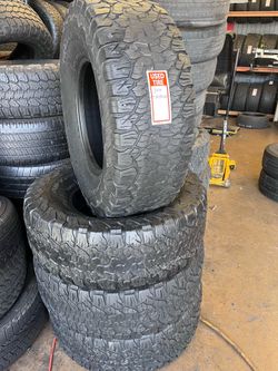 LT 315/70R17 BFGOODRICH All-Terrain T/A KO2 full tires set