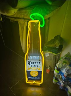 Corona neon sign