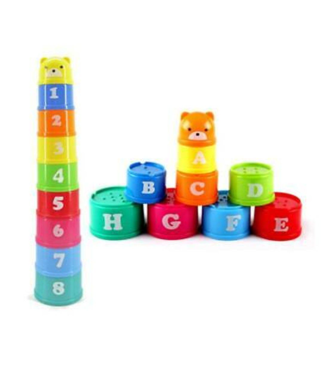 Baby Kids Stacking Nesting Cups Stack Up Learning Tower Activity Toy Game