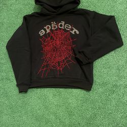 Rhinestone Spider Hoodie Size Medium Esells_turlock on instagram 