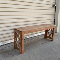 Solid Wood Bench 