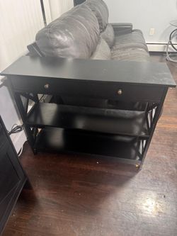 Black console Table