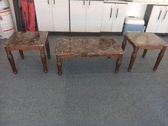 3 piece-coffee table and end tables